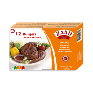ZAAD BEEF BURGER 12P