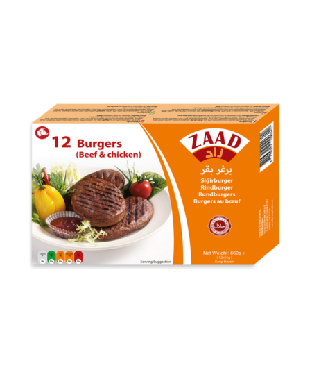 ZAAD BEEF BURGER 12P