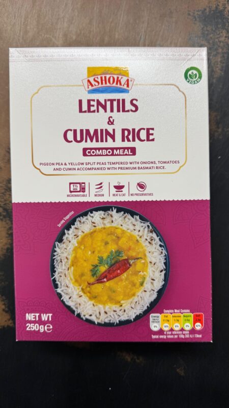 ASHOKA LENTILS & CUMIN RICE 250GM