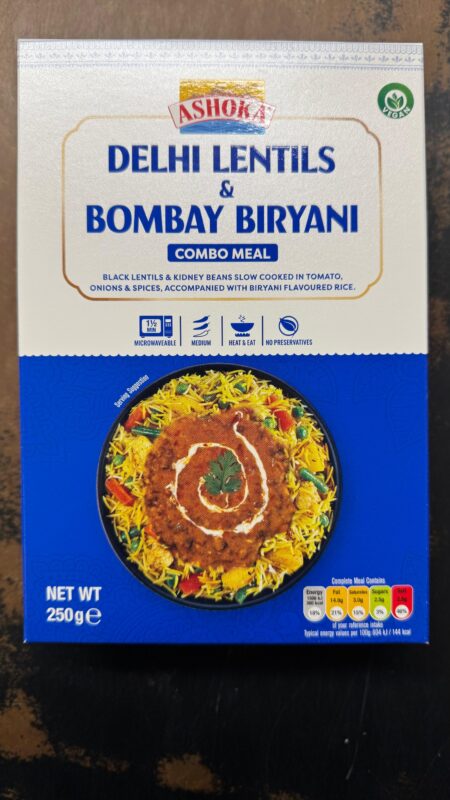 ASHOKA DELHI LENTILS & BOMBAY BIRYANI 250GM